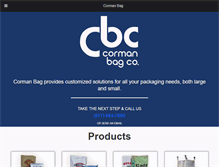 Tablet Screenshot of cormanbag.com